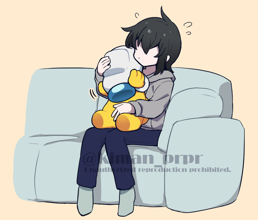 crewmate, yellow, white, and they (original and 1 more) drawn by kiman