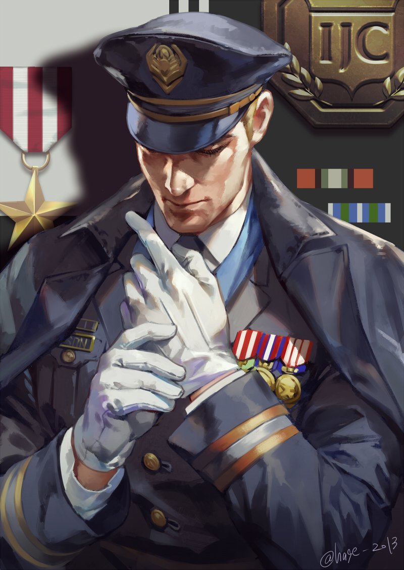 soldier: 76 and formal: 76 (overwatch and 1 more) drawn by hage2013