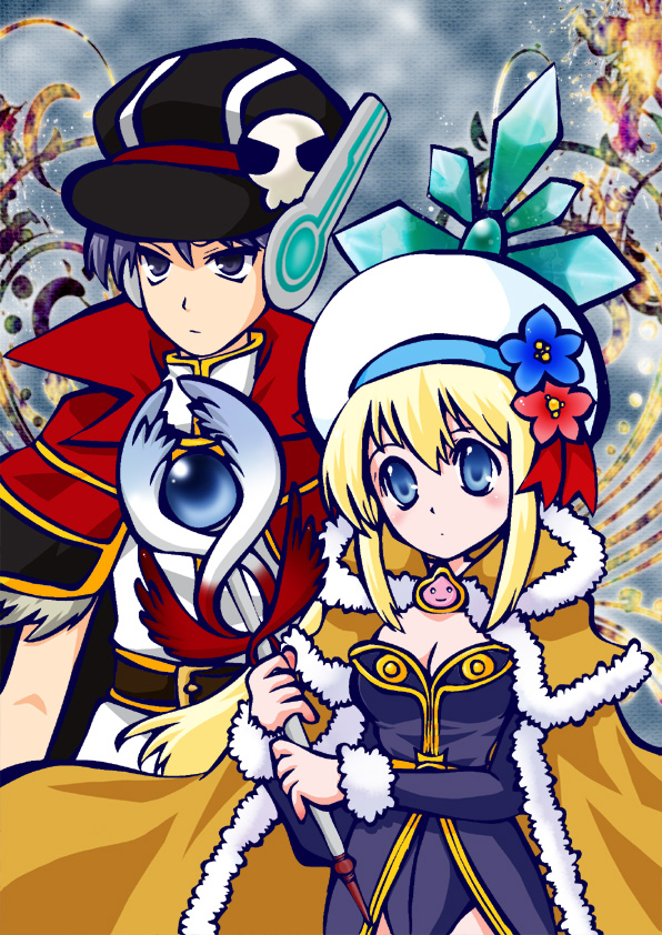 poring, high wizard, and wizard (ragnarok online) drawn by yazawa_kazuki