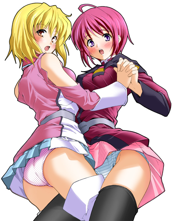 lunamaria hawke and stellar loussier (gundam and 2 more)
