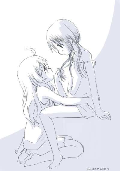 chito and yuuri (shoujo shuumatsu ryokou) drawn by mitou_kana