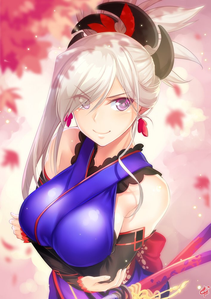 miyamoto musashi (fate and 1 more) drawn by okitakung