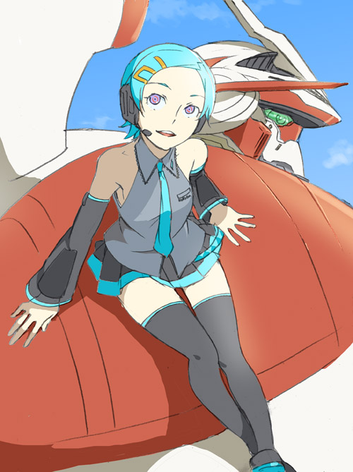 hatsune miku, eureka, and nirvash (vocaloid and 1 more) drawn by nanboku