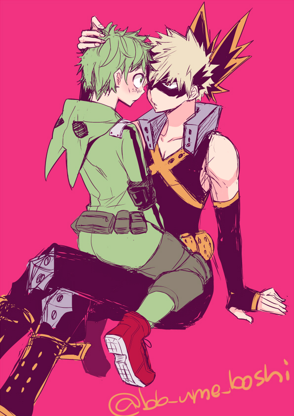 midoriya izuku and bakugou katsuki (boku no hero academia) drawn by ume_(326310)