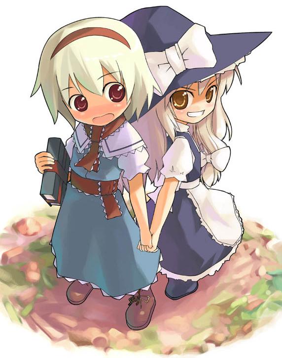 kirisame marisa and alice margatroid (touhou) drawn by urara_(ckt)