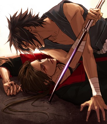 uchiha sasuke and uchiha itachi (naruto) drawn by lily_(artist)