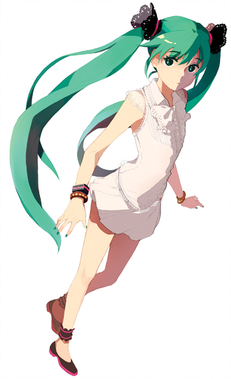 hatsune miku (vocaloid and 1 more) drawn by tiru
