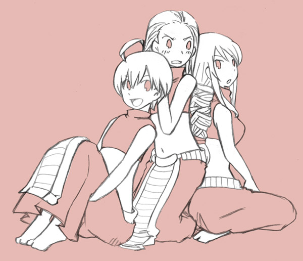 agrias oaks, ramza beoulve, and dancer (final fantasy and 1 more) drawn by sahara_(artist)