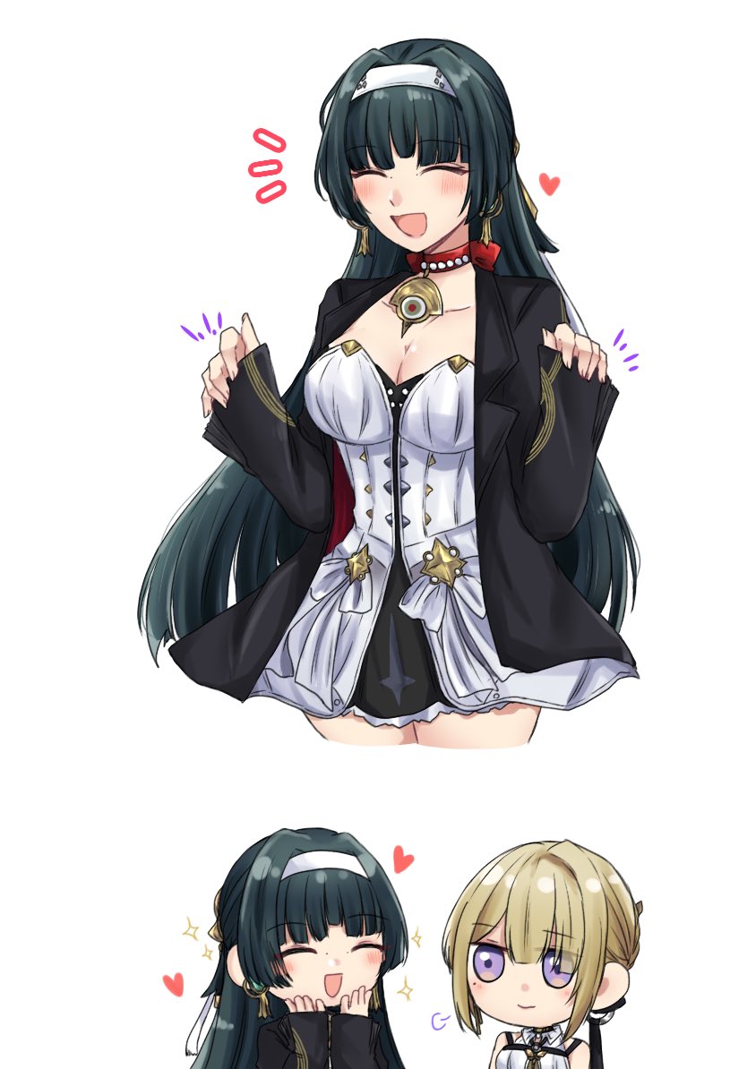 evelyn chevalier and astra yao (zenless zone zero) drawn by nigari_(ngari_0115)