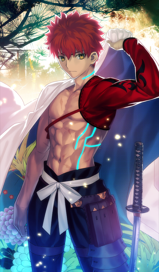 emiya shirou and senji muramasa (fate and 2 more) drawn by takeuchi_takashi