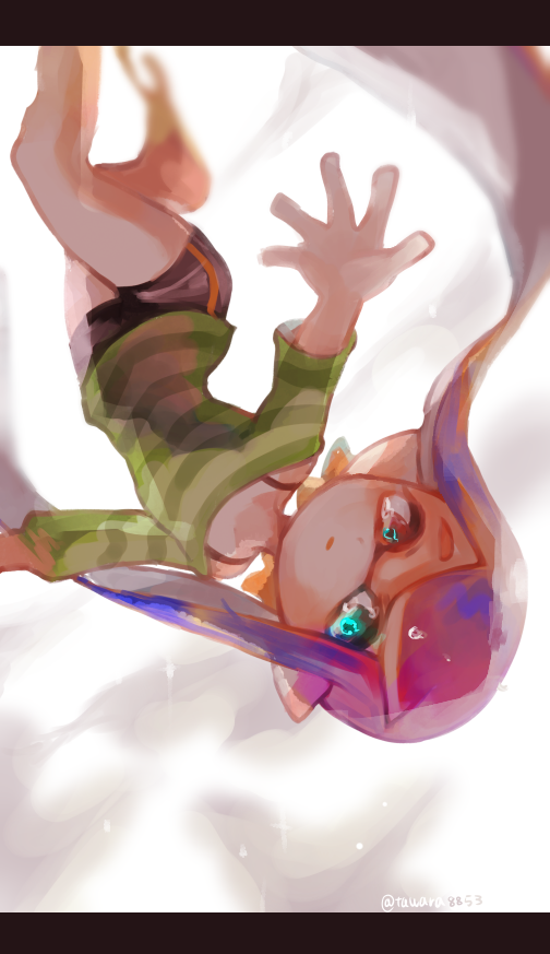 inkling player character and inkling girl (splatoon) drawn by tawara8853