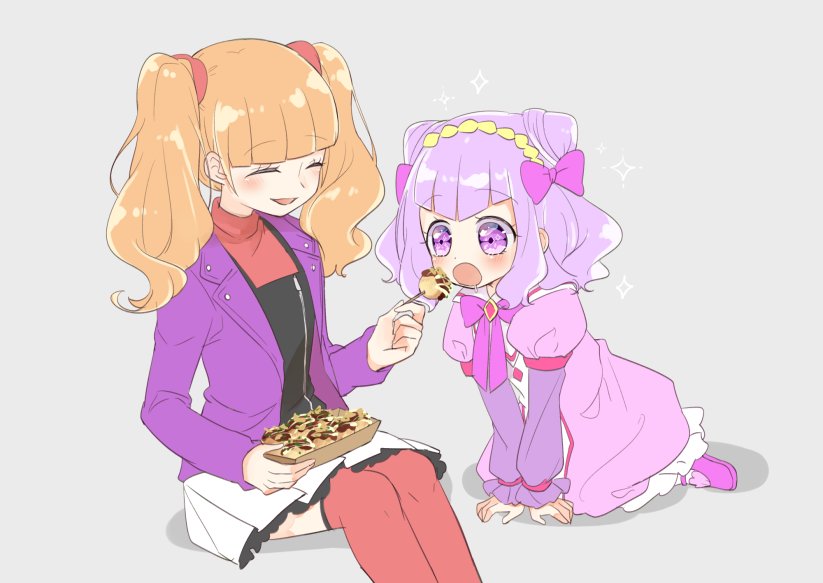 ruru amour and aisaki emiru (precure and 1 more) drawn by aihira_(aihira12)