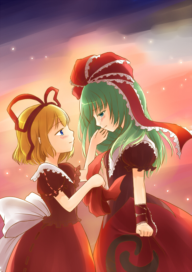 kagiyama hina and medicine melancholy (touhou) drawn by mito_tsubaki