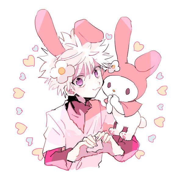 killua zoldyck and my melody (hunter x hunter and 2 more) drawn by smcms-m