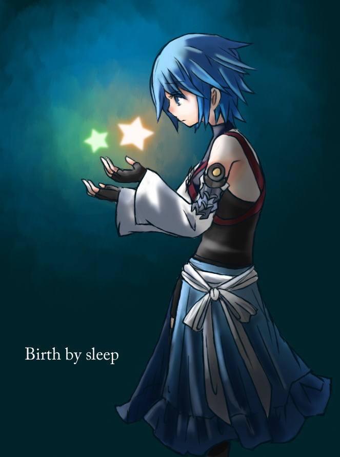 aqua (kingdom hearts and 1 more) drawn by celica00