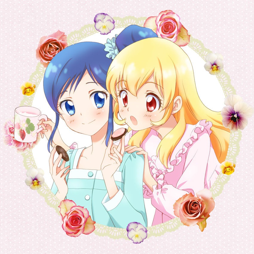 hoshimiya ichigo and kiriya aoi (aikatsu!) drawn by chiririn
