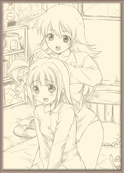 hoshii miki and takatsuki yayoi (idolmaster and 1 more) drawn by itsuki_sayaka