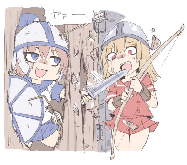 longbowman and huskarl (the shining and 2 more) drawn by silver_bell