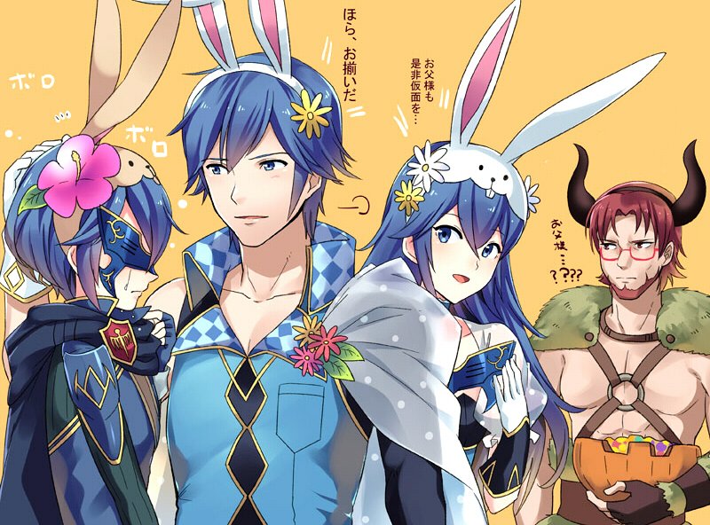 lucina, chrom, marth, and dorcas (fire emblem and 3 more) drawn by ameno_(a_meno0)