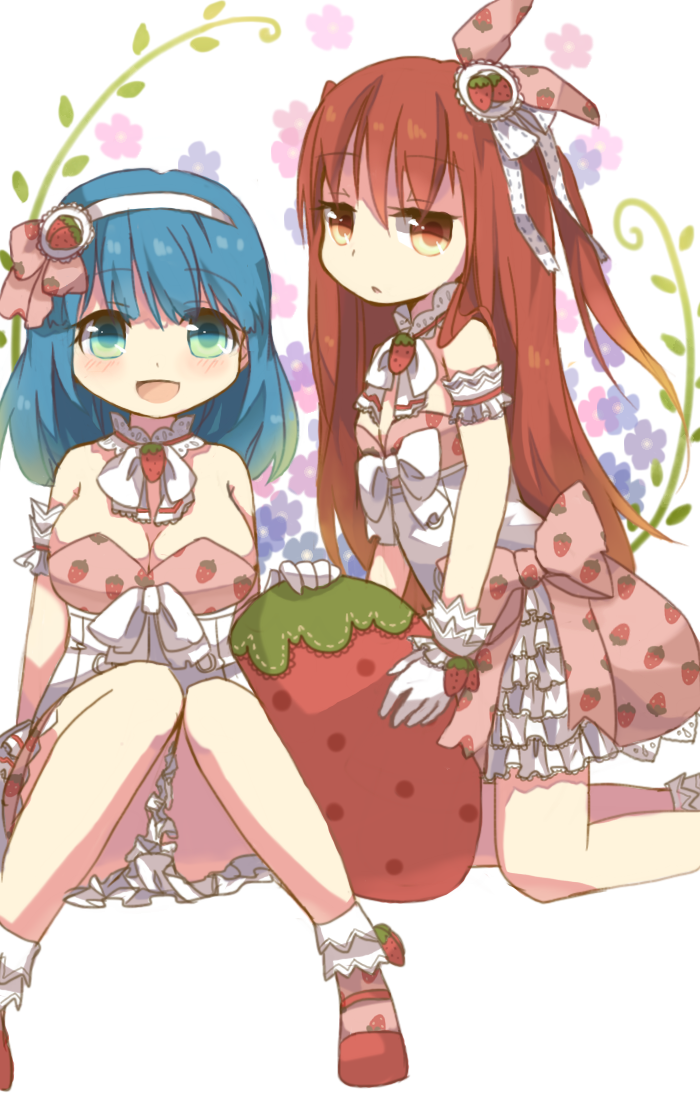 ao no rupika and aka no ripika (bemani and 2 more) drawn by kawachi_(hina)