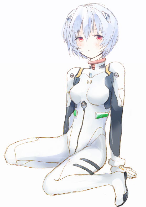 ayanami rei (neon genesis evangelion) drawn by yoshioka_mitsuko
