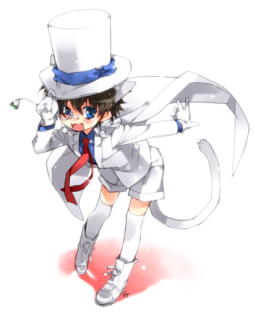kaitou kid (meitantei conan and 1 more) drawn by toujou_sakana