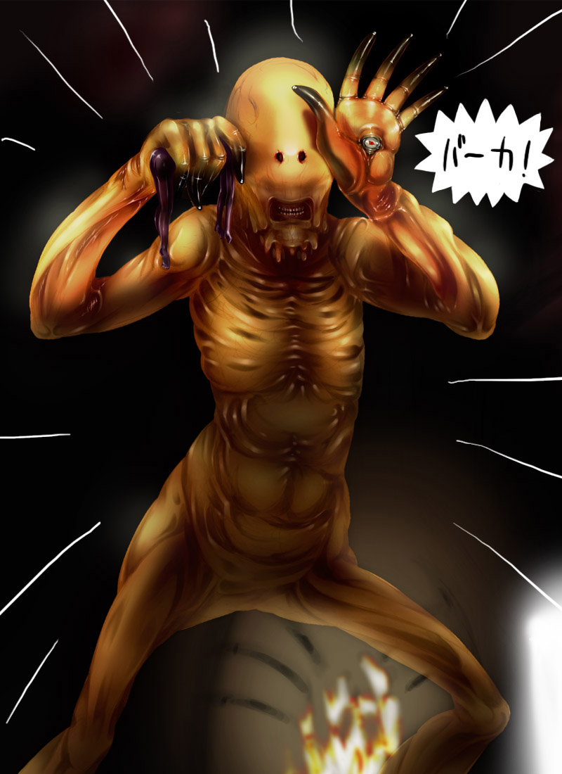 pale man and juushimatsu juushoku (pan's labyrinth) drawn by abubu