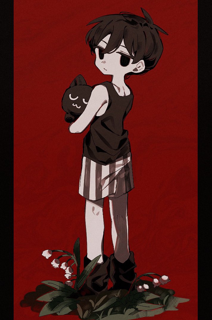 omori and mewo (omori) drawn by crmmm91