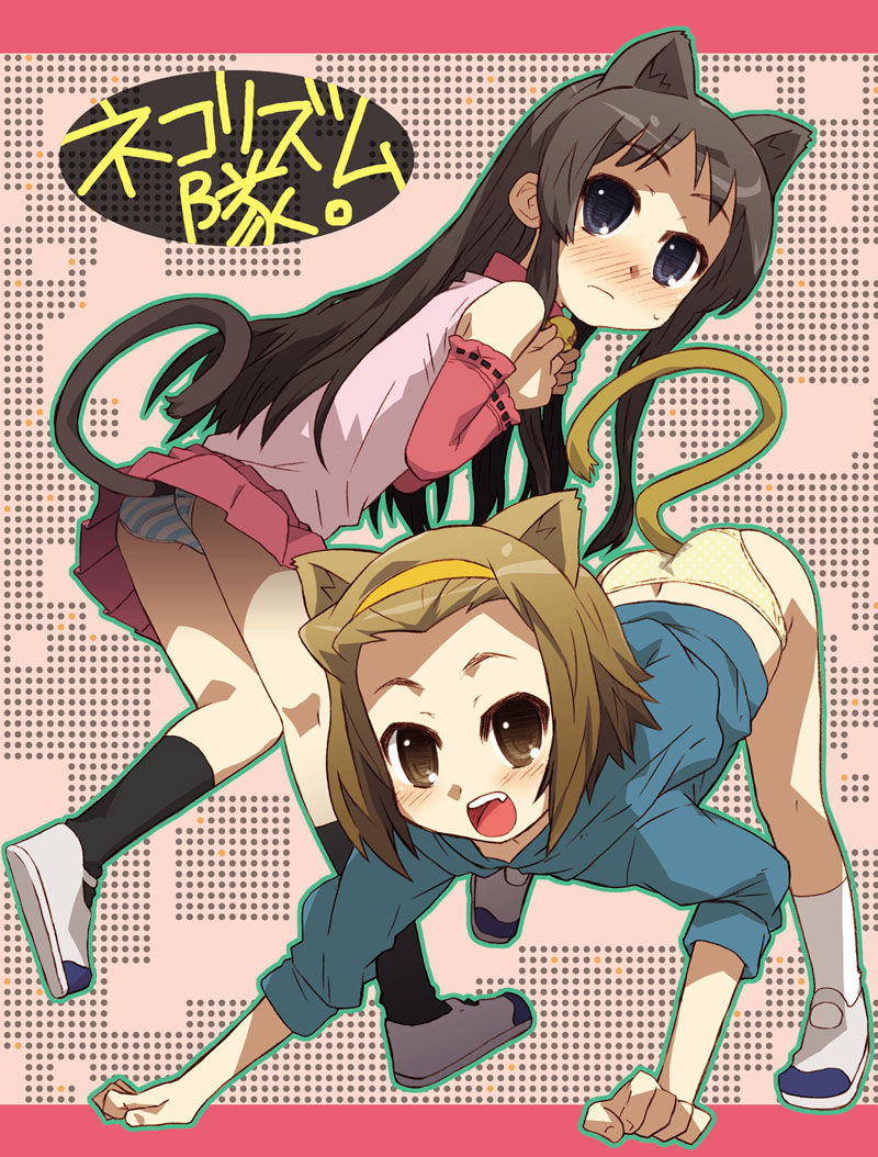 akiyama mio and tainaka ritsu (k-on!) drawn by shimo-san