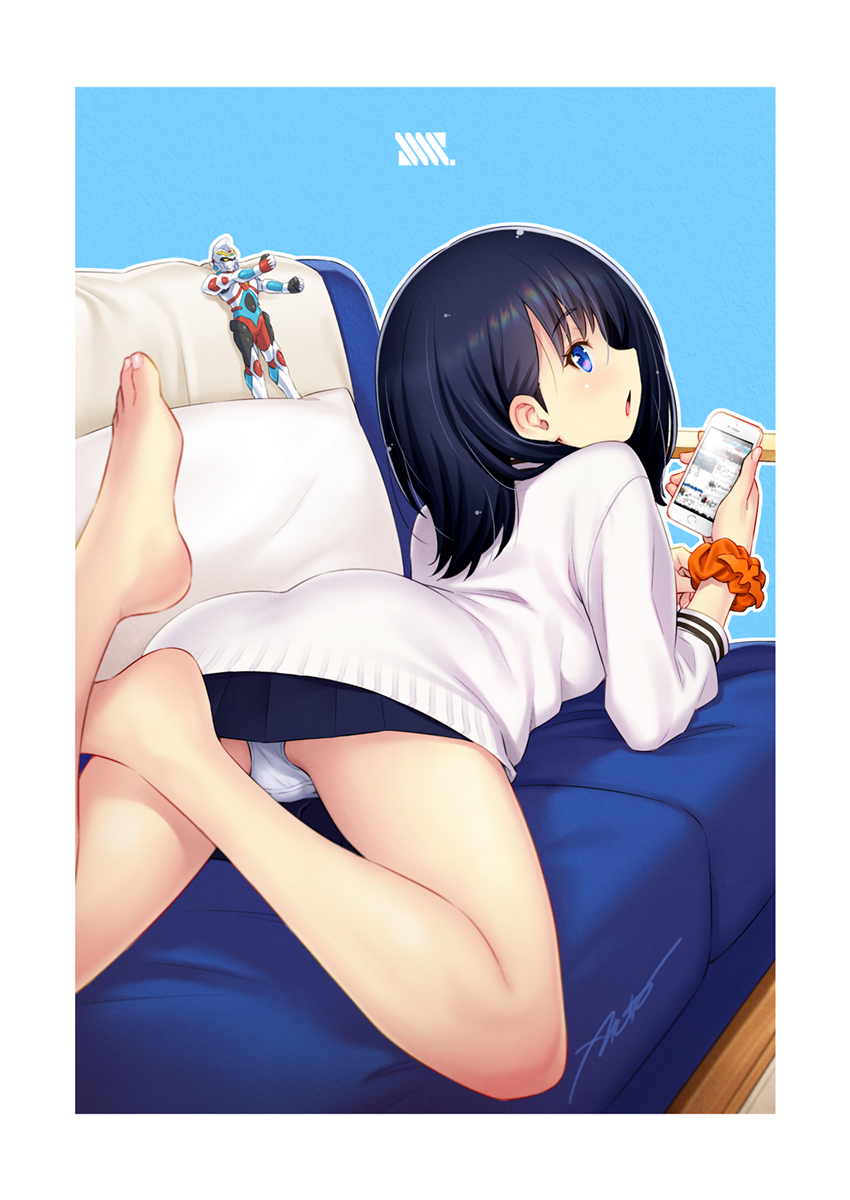 takarada rikka and gridman (gridman universe and 1 more) drawn by kazuma_muramasa