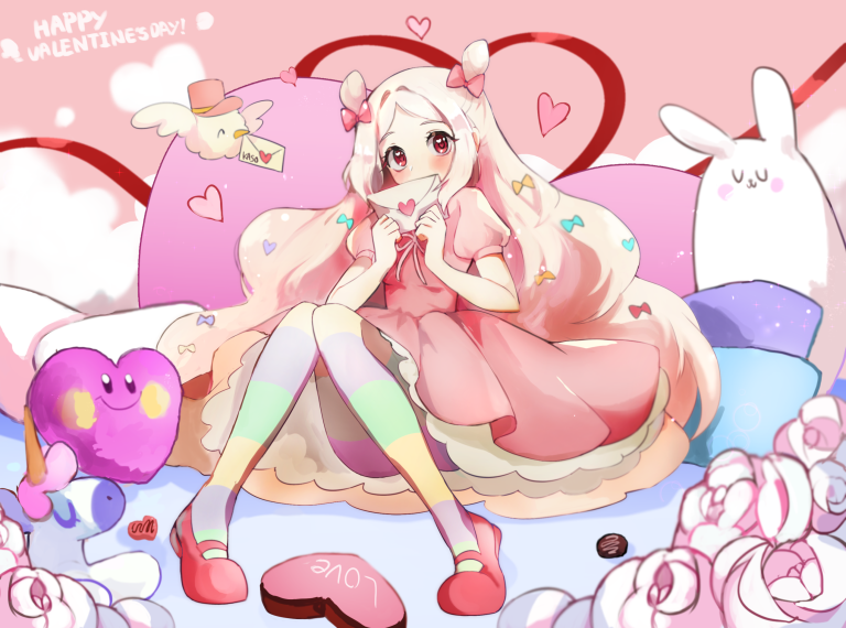cotton candy cookie and cotton candy bird (cookie run and 1 more) drawn by watasi_tokimi