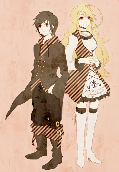 milla maxwell and jude mathis (tales of and 1 more) drawn by hacho