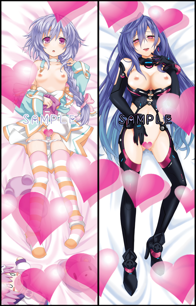 neptune, iris heart, and pururut (neptune and 1 more) drawn by shinjitsu_(true_ride)