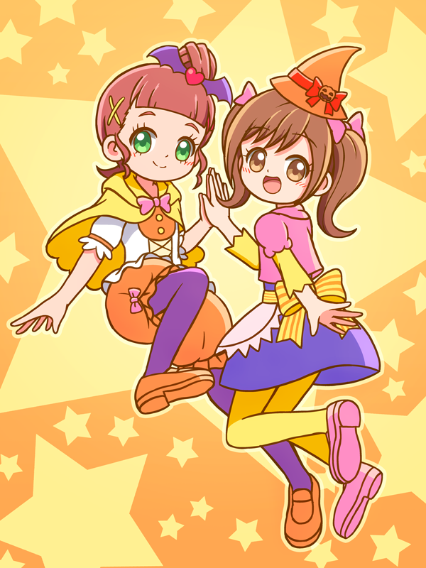 yotsuba kokoro and chouno hikari (cocotama and 1 more) drawn by kato-shun