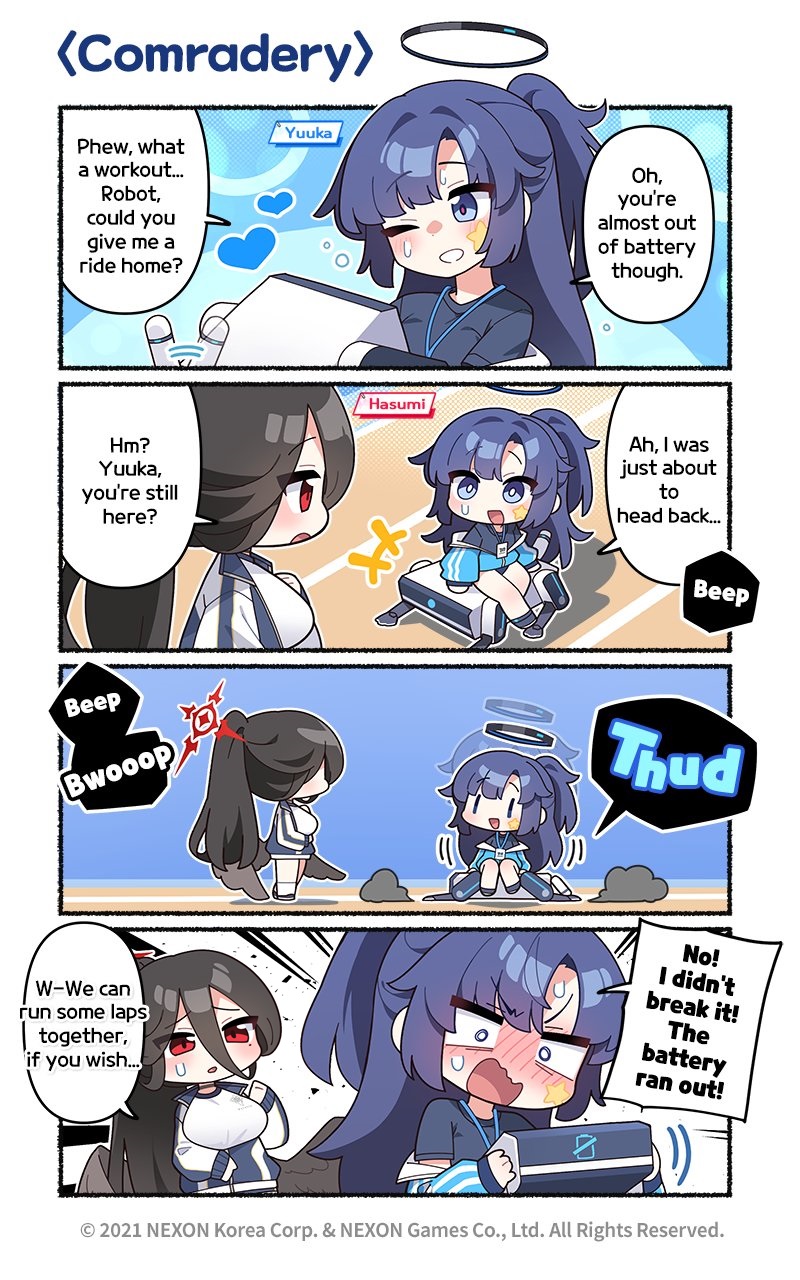 yuuka and hasumi (blue archive) drawn by donmin_h