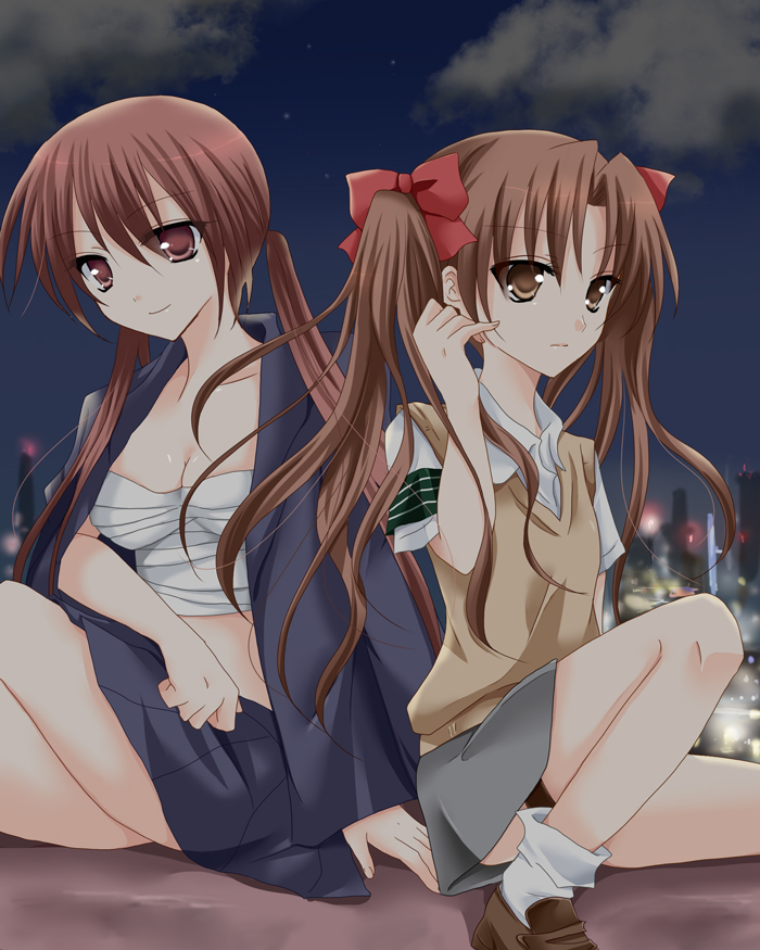 shirai kuroko and musujime awaki (toaru majutsu no index and 1 more) drawn by gokugetsu_momo