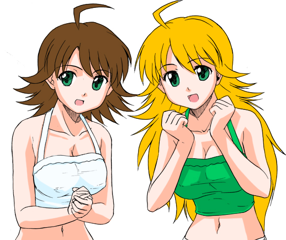 hoshii miki and awakened miki (idolmaster and 1 more) drawn by rikumoto_yoshiyuki