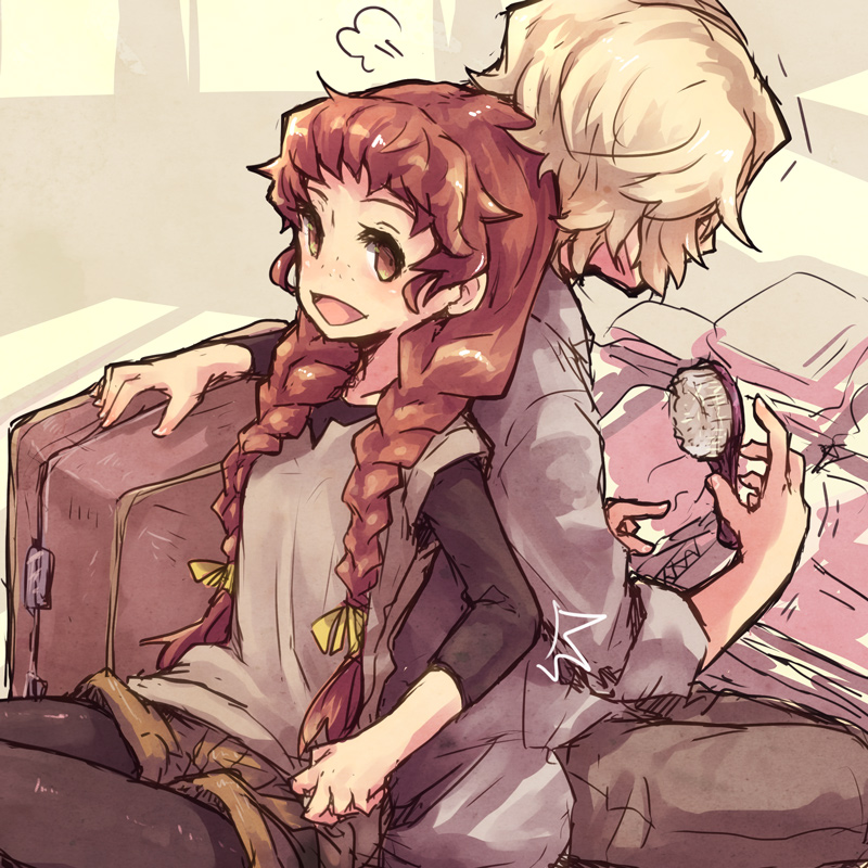 isuzu and lunderhaus cord (log horizon) drawn by mo_(deciliter)