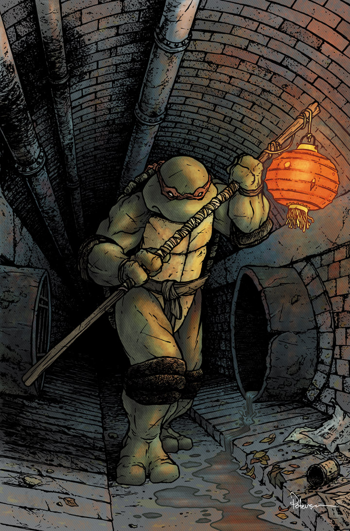donatello (teenage mutant ninja turtles) drawn by david_petersen
