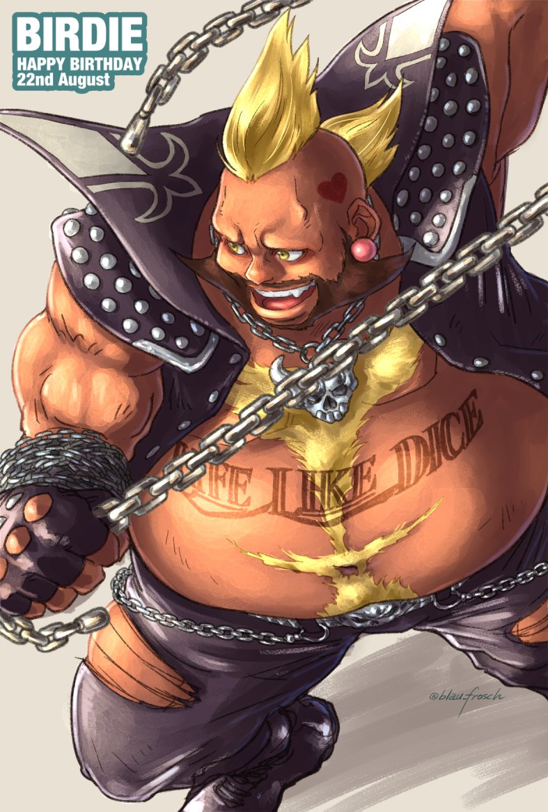 birdie (street fighter and 1 more) drawn by angie_(kani-ga-tobuna)
