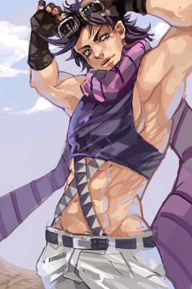 joseph joestar (jojo no kimyou na bouken and 1 more) drawn by kaname_(emanalc)