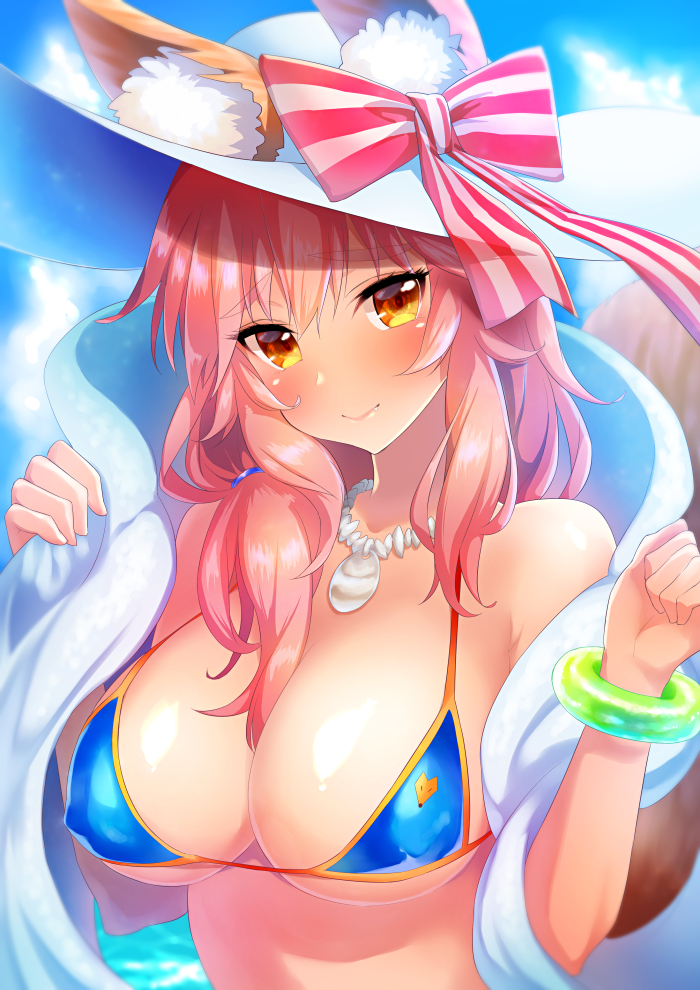 tamamo and tamamo no mae (fate and 1 more) drawn by u_(centeryu)