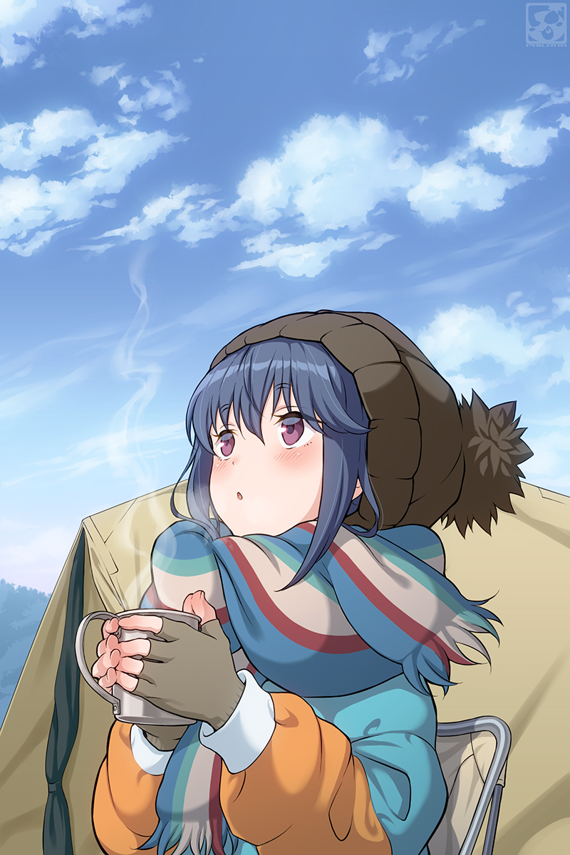 shima rin (yurucamp) drawn by pairan