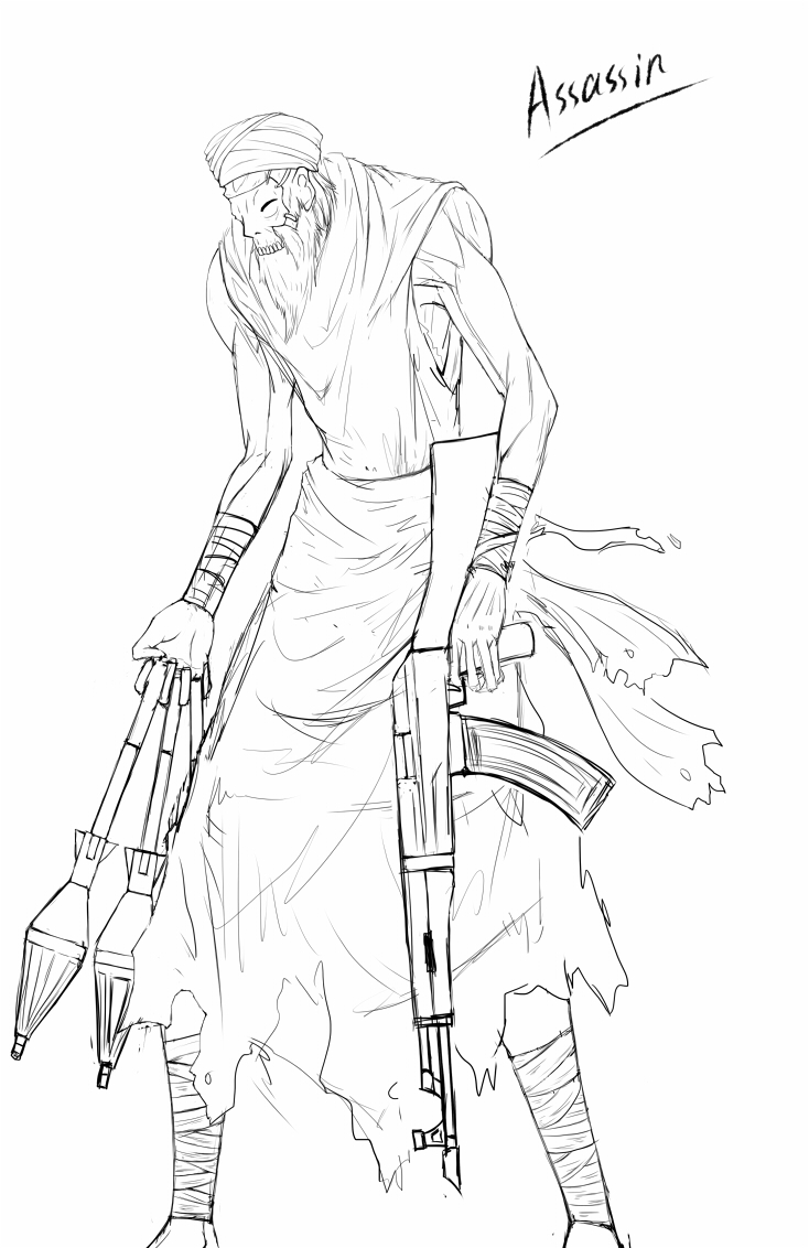 osama bin laden (fate and 1 more) drawn by dx8493489