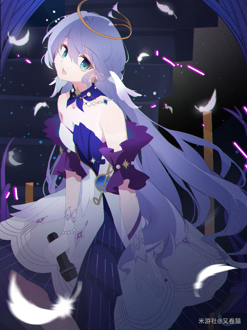 robin (honkai and 1 more) drawn by youjuanmao