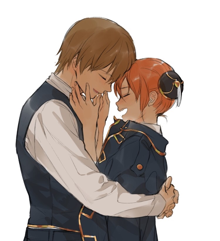 kagura and okita sougo (gintama) drawn by loli_bushi