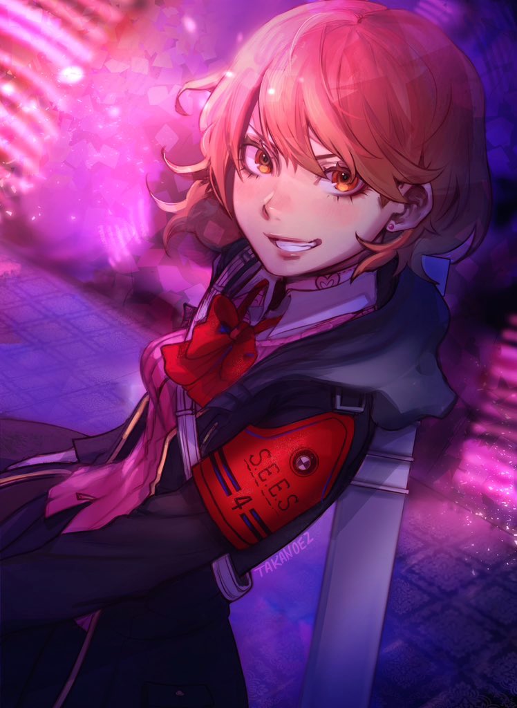 takeba yukari (persona and 2 more) drawn by takanoezz