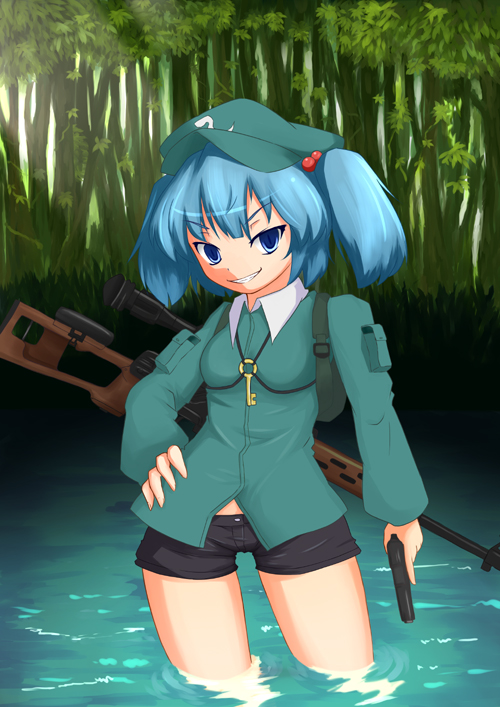 kawashiro nitori (touhou) drawn by minazuki_(aqua-city)
