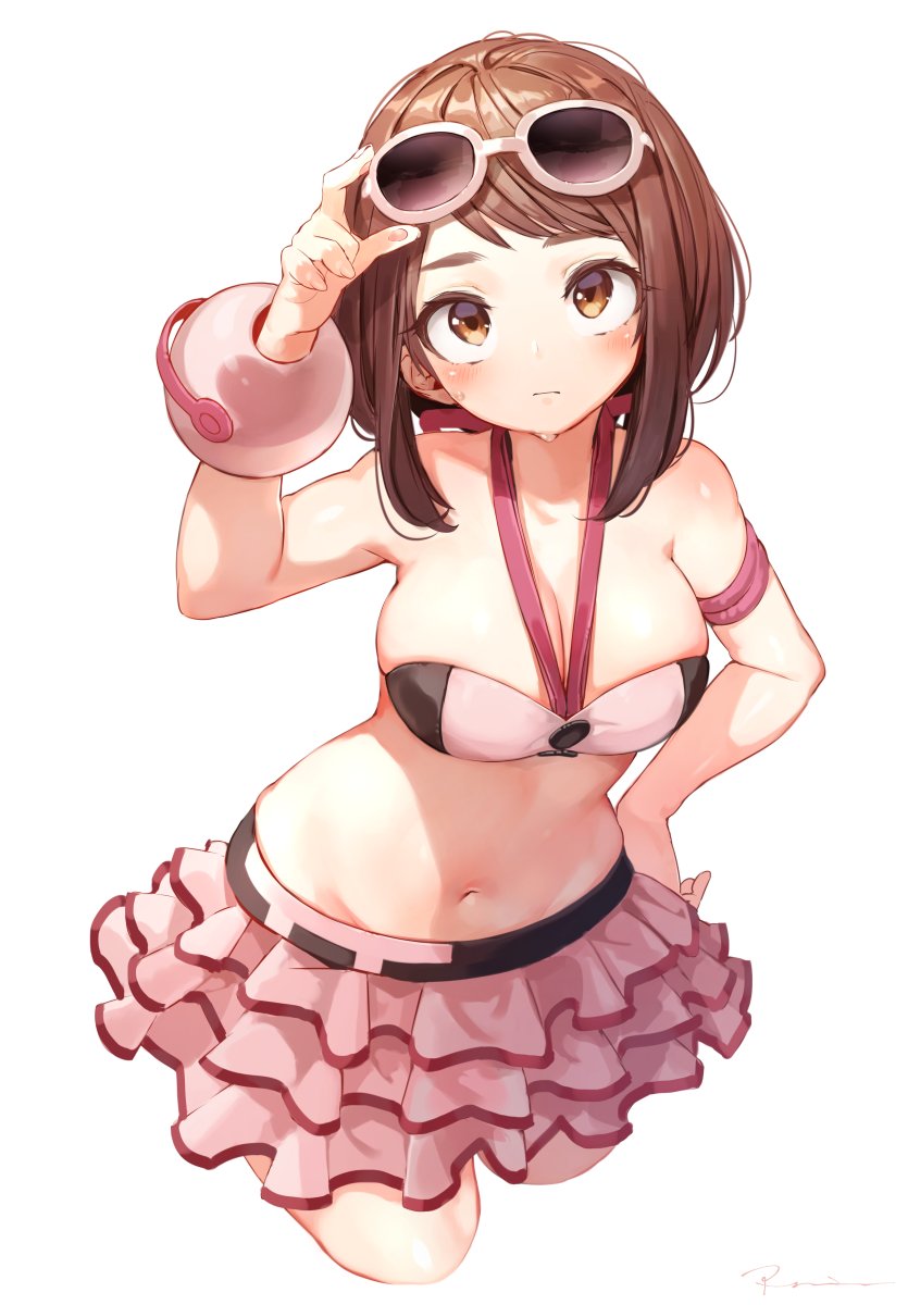 uraraka ochaco (boku no hero academia) drawn by ryota_(ry_o_ta)