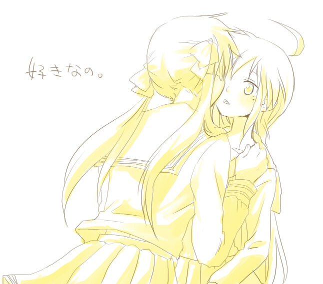 hiiragi kagami and izumi konata (lucky star) drawn by kochoko
